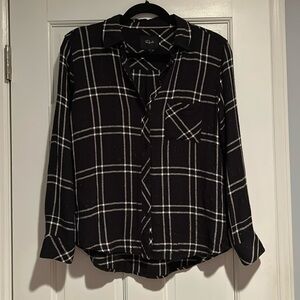 Rails Black and White Hunter Plaid